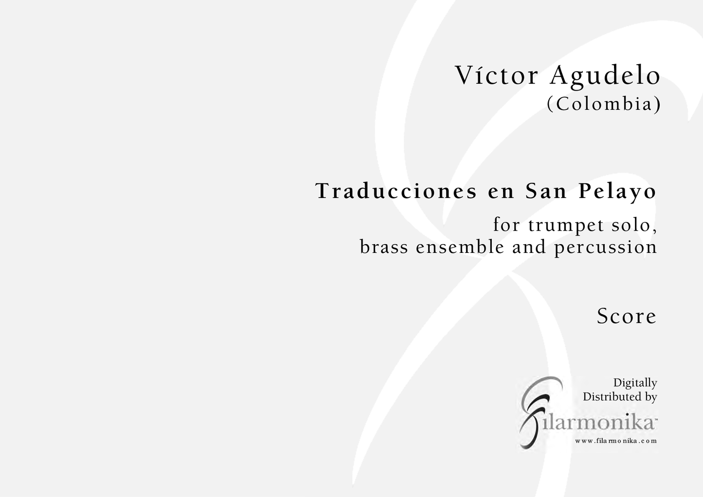 Traducciones en San Pelayo, for trumpet and ensemble