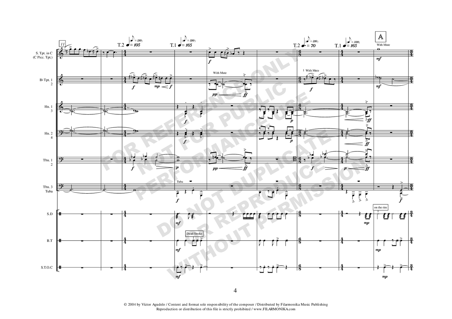 Traducciones en San Pelayo, for trumpet and ensemble