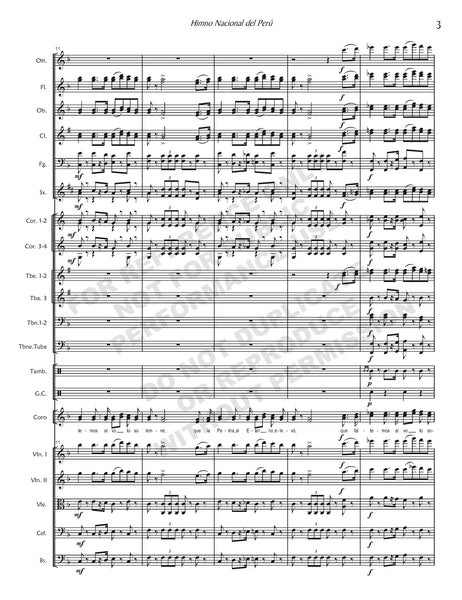 Himno Nacional del Perú (orch. Rebagliati)