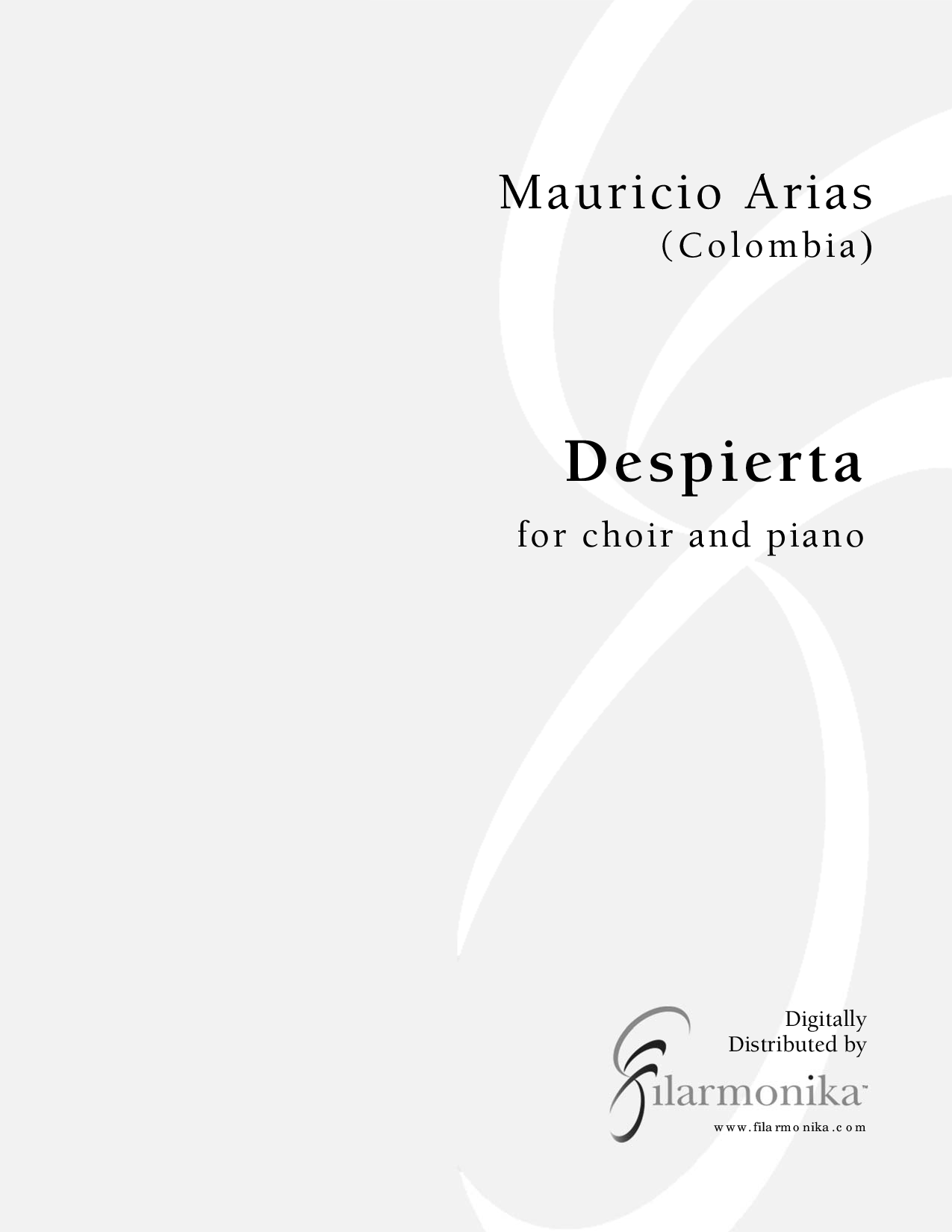 Despierta, for choir and piano