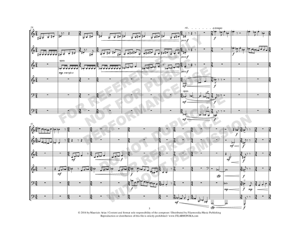 Entrada (o salida) concertante, for brass sextet