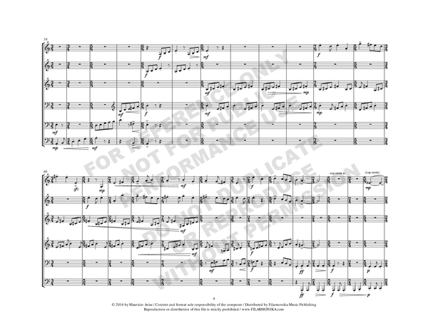 Entrada (o salida) concertante, for brass sextet
