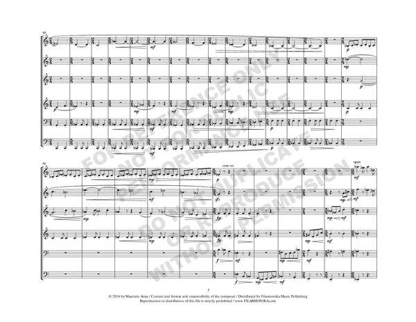 Entrada (o salida) concertante, for brass sextet