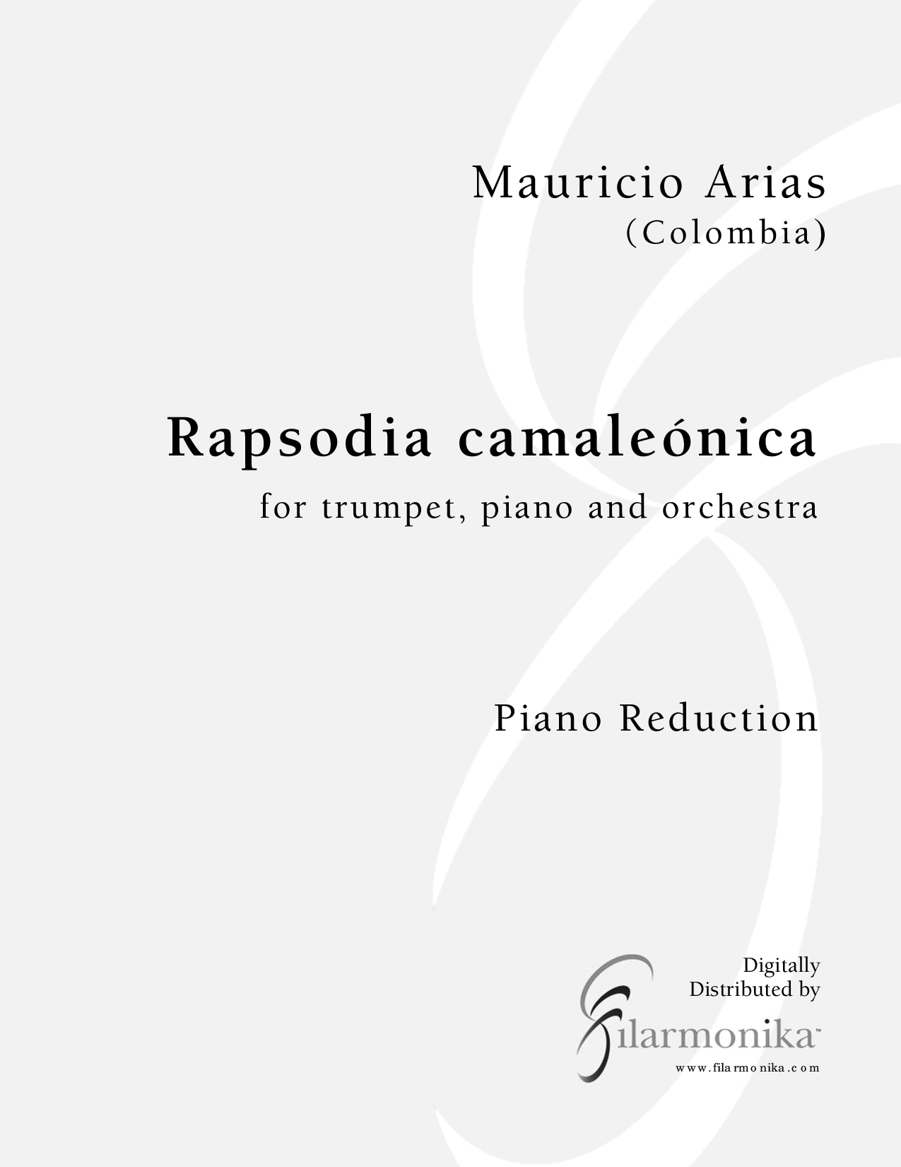 Rapsodia camaleónica, for trumpet and 2 pianos (Reduction)