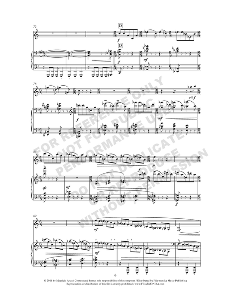 Variaciones fantásticas sobre 'La guaneña', for trumpet and piano (Reduction)