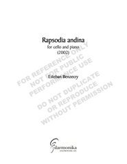 Rapsodia andina, for cello and piano