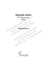 Rapsodia Andina, for cello and piano