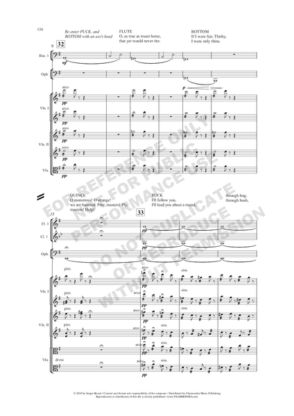 Adaptation of A "Midsummer Night's Dream", for orchestra