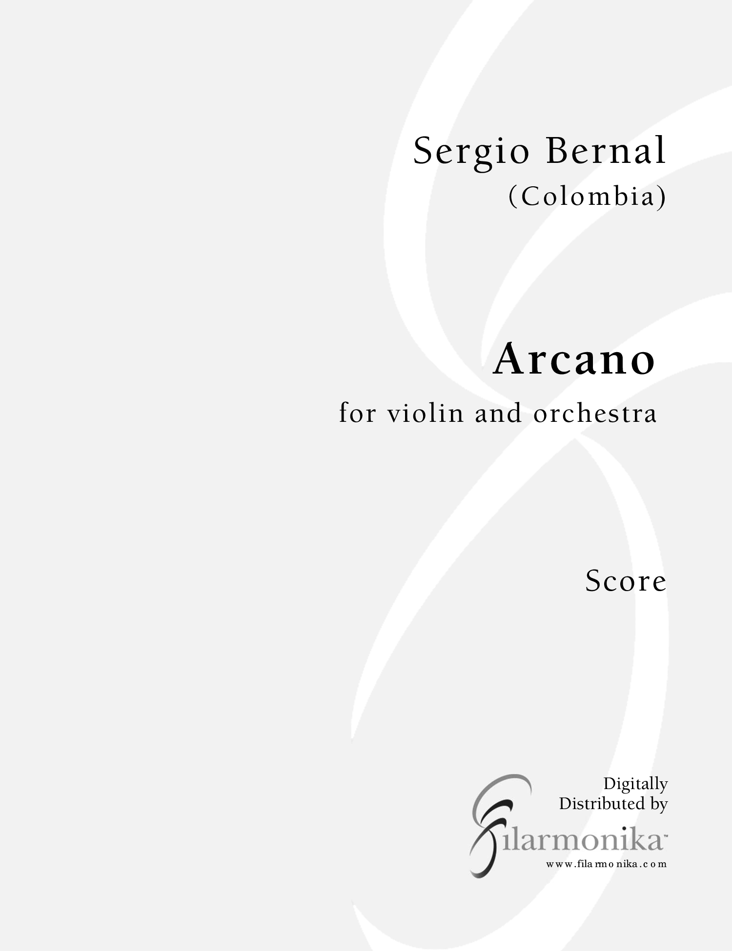 Arcano, for violin and orchestra