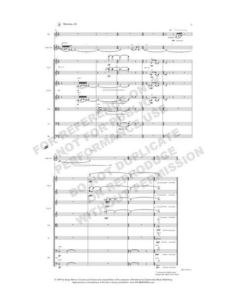 Arcano, for violin and orchestra