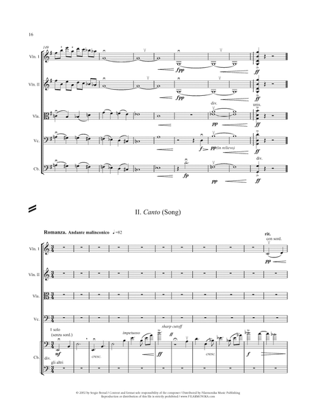 Sonances, for string orchestra