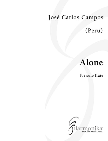 Alone, conversations with oneself, for solo flute