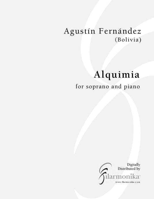 Alquimia, for soprano and piano