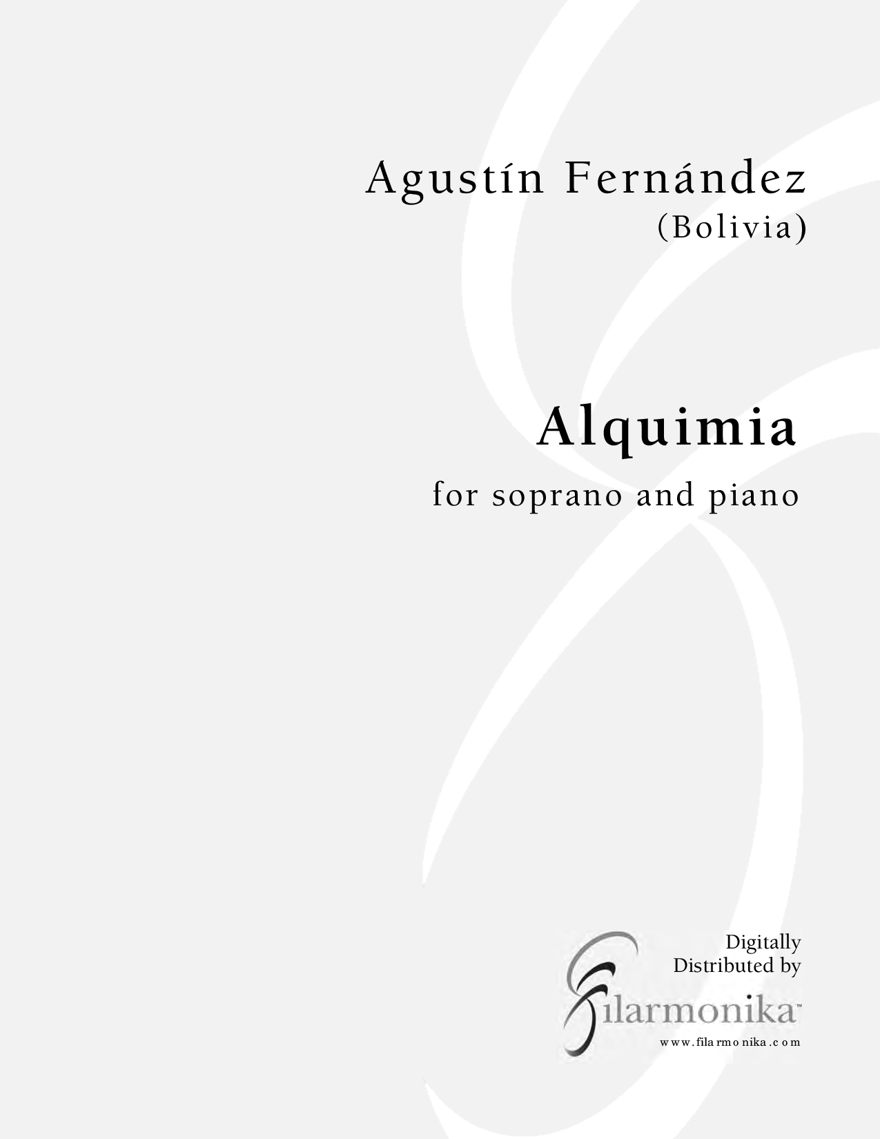 Alquimia, for soprano and piano