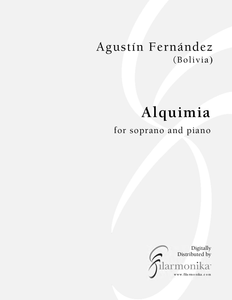 Alquimia, for soprano and piano