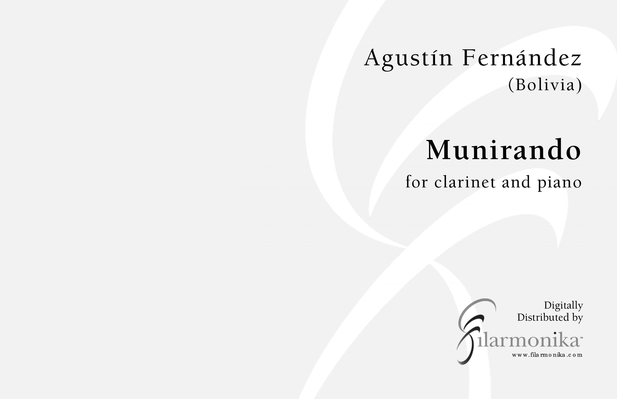 Munirando, for clarinet and piano