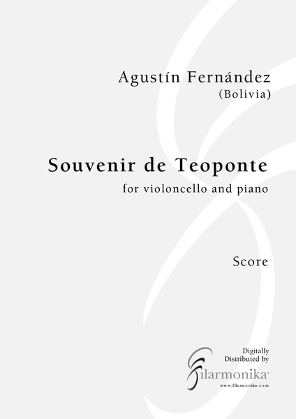 Souvenir de Teoponte, for cello and piano