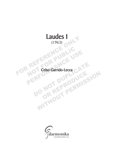 Laudes I, for orchestra