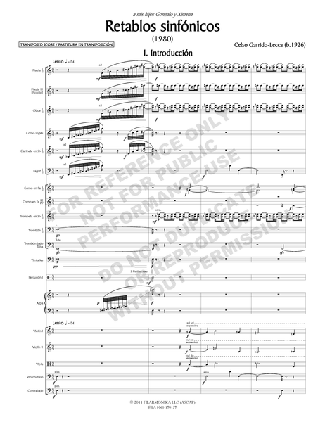 Retablos sinfónicos, for orchestra