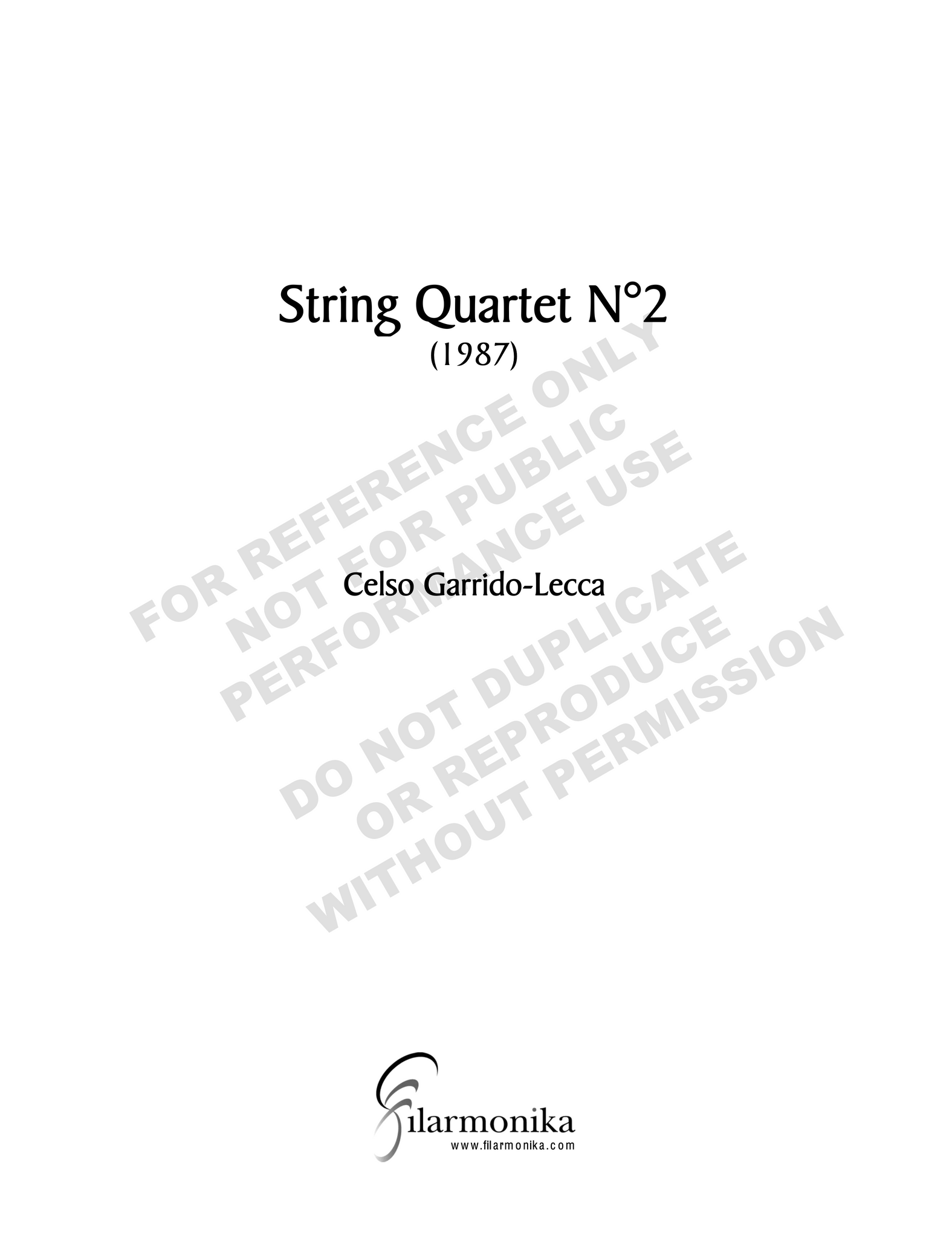 String Quartet Nº 2