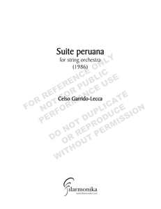 Suite peruana, for strings