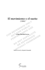 El movimiento y el sueño, for chorus, two narrators, and orchestra