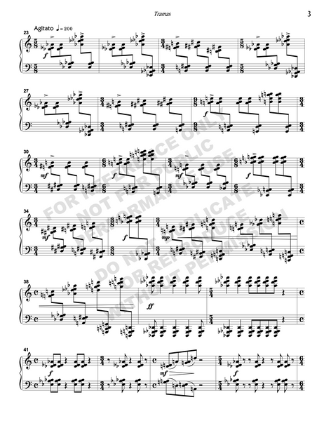 Tramas, for solo piano
