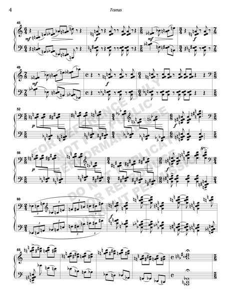 Tramas, for solo piano