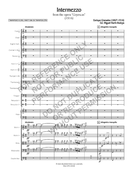 Intermezzo, from the opera Goyescas
