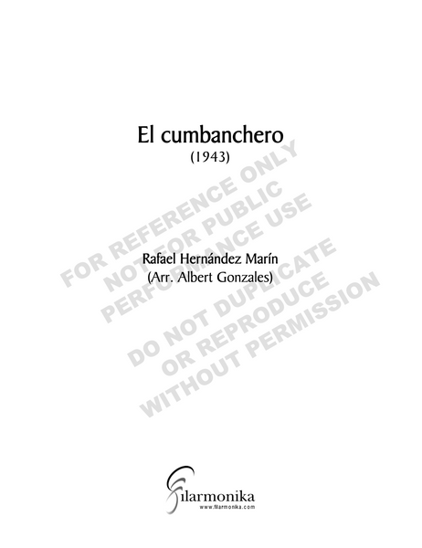 El cumbanchero (arr. Gonzales)