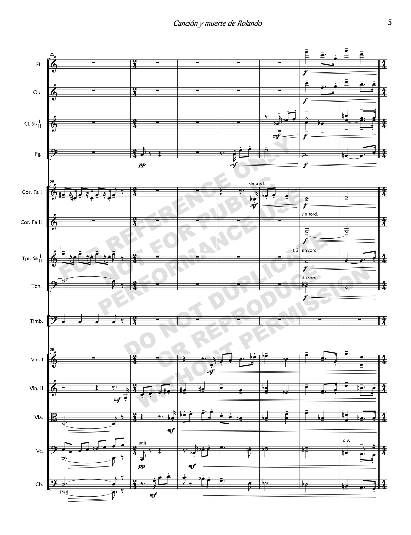 Canción y muerte de Rolando, for soprano and orchestra
