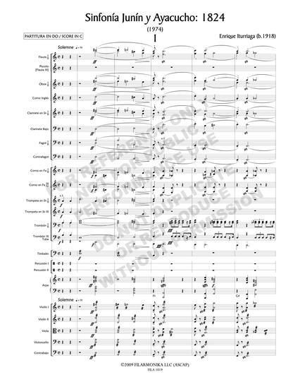 Sinfonía Junín y Ayacucho: 1824, for orchestra