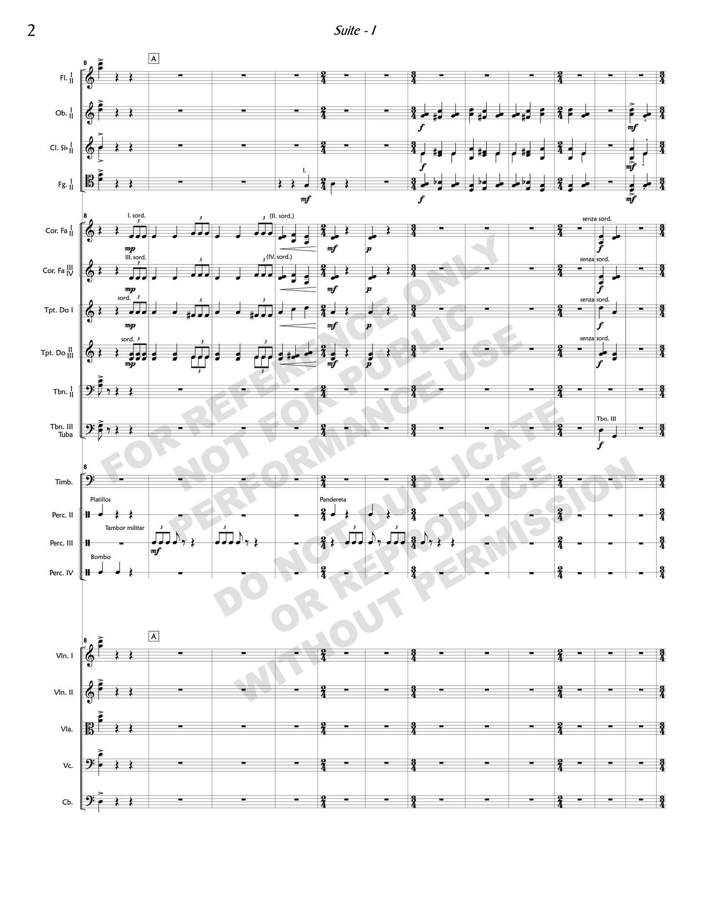 Suite, for orchestra
