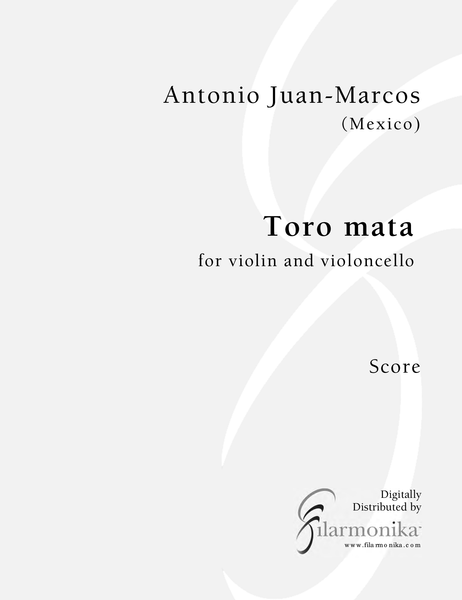 Toro mata, for violin and cello