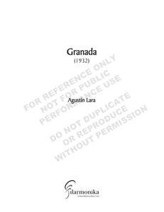 Granada, for orchestra (arr. Gonzales)