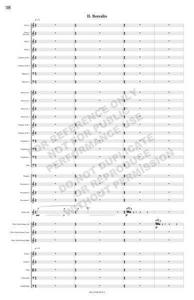 Aurora, concerto for violin and orchestra