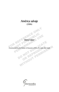 América salvaje, for orchestra