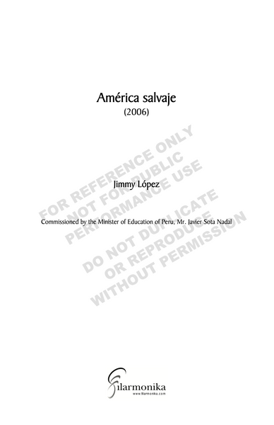 América salvaje, for orchestra