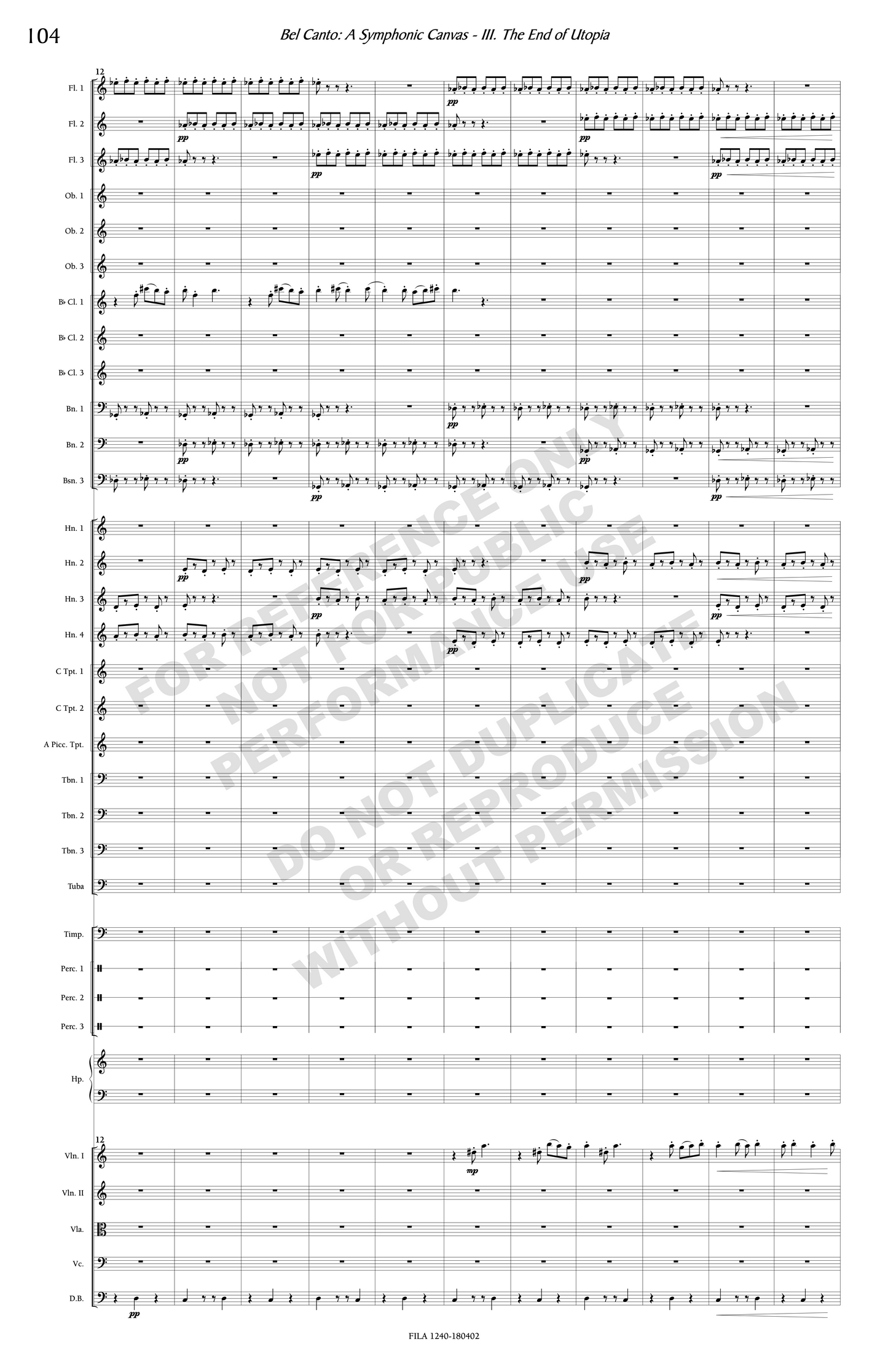Bel Canto: A Symphonic Canvas, for orchestra