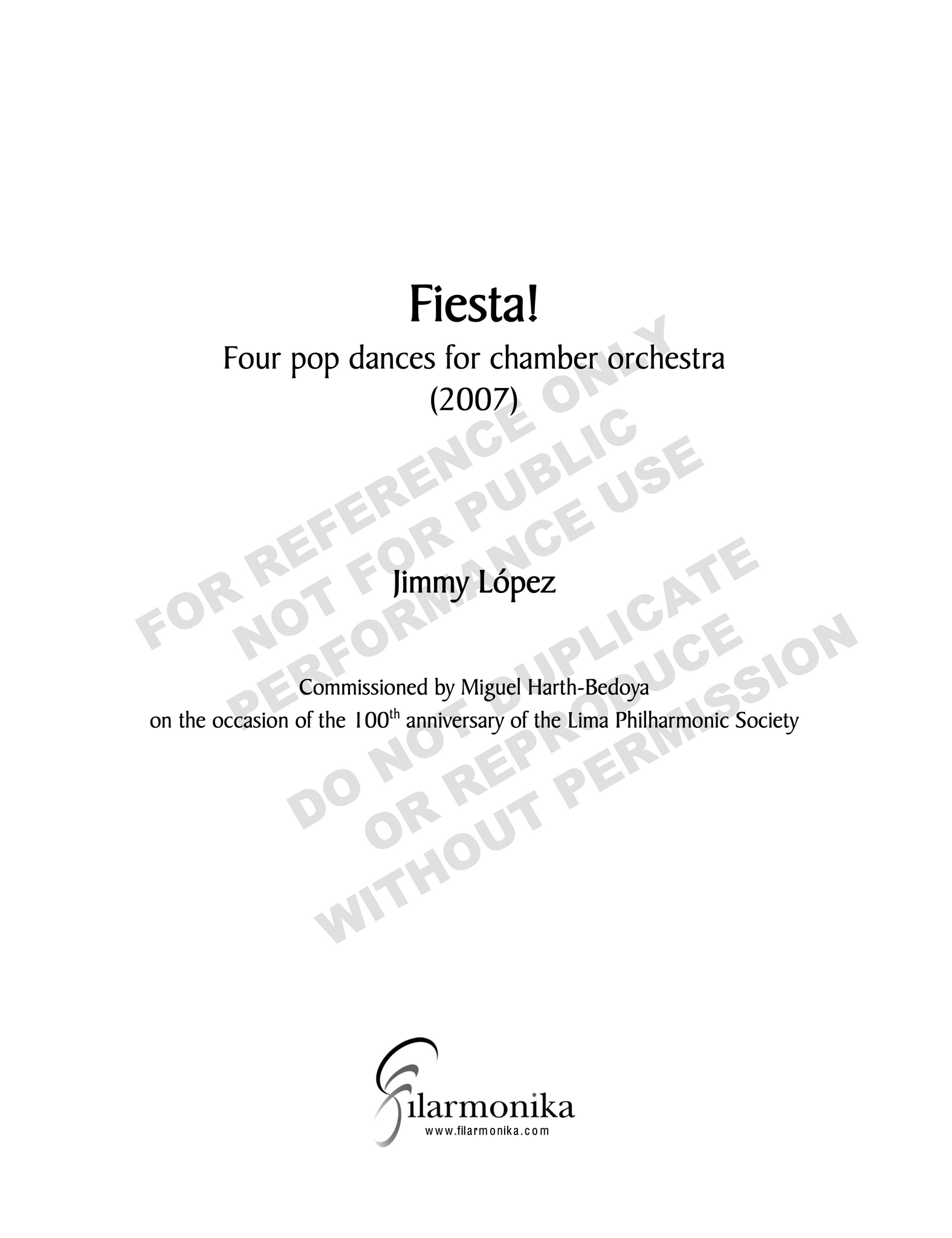 Fiesta! for chamber orchestra or ensemble