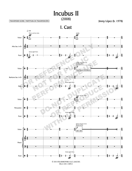 Incubus II, for chamber ensemble