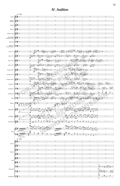 Synesthésie, for orchestra