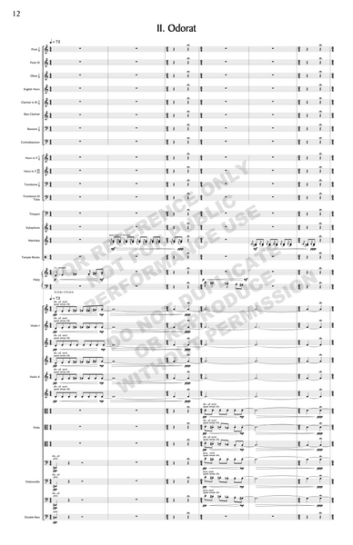 Synesthésie, for orchestra