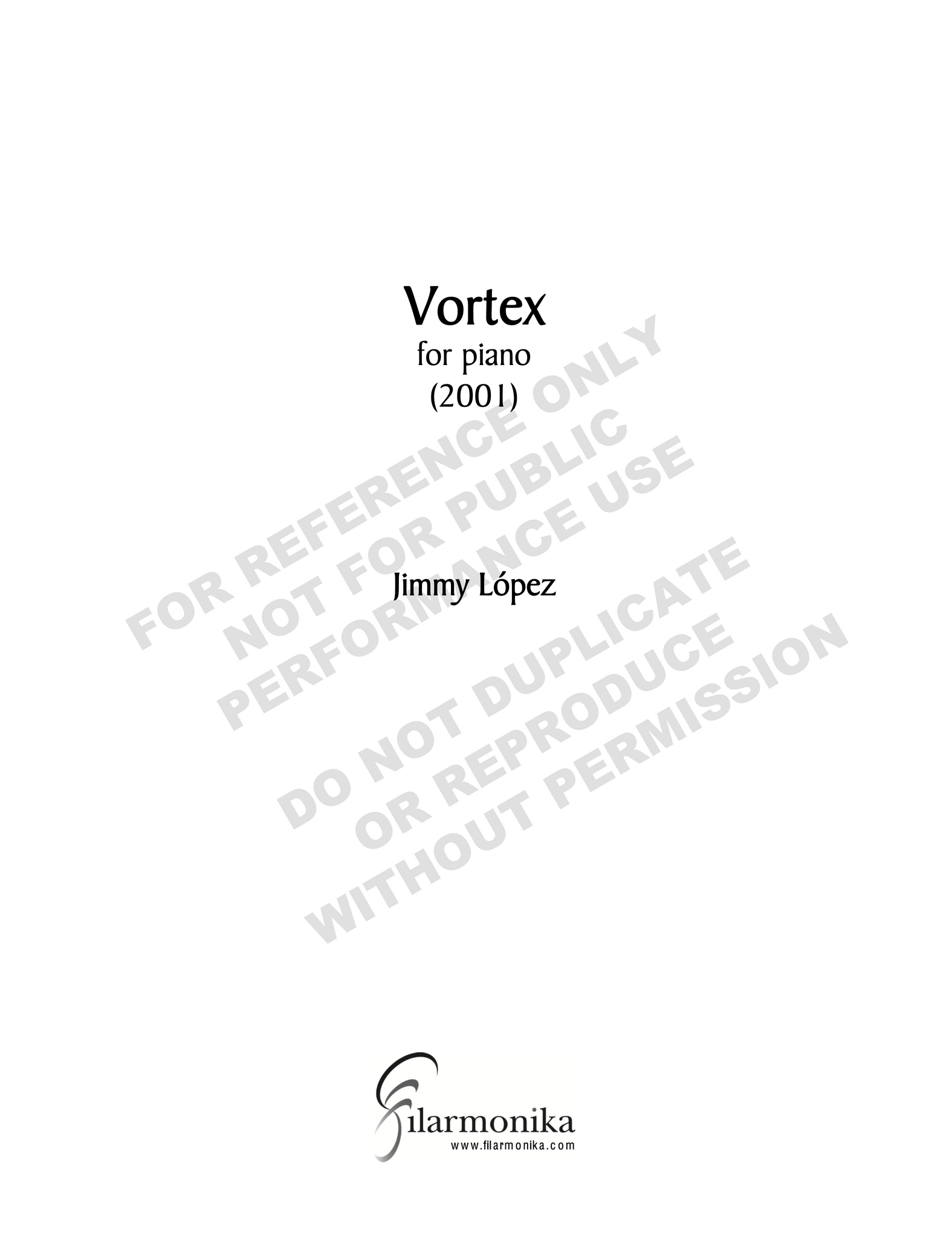 Vortex, for solo piano