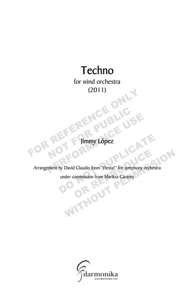 Techno, for Fiesta!, for wind orchestra (arr.Claudio)