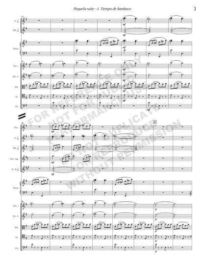 Pequeña suite, for orchestra
