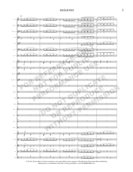 Imágenes, for orchestra