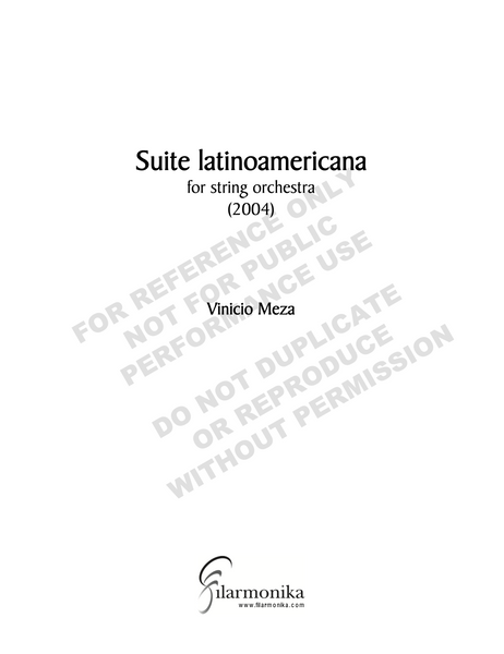 Suite latinoamericana, for string orchestra