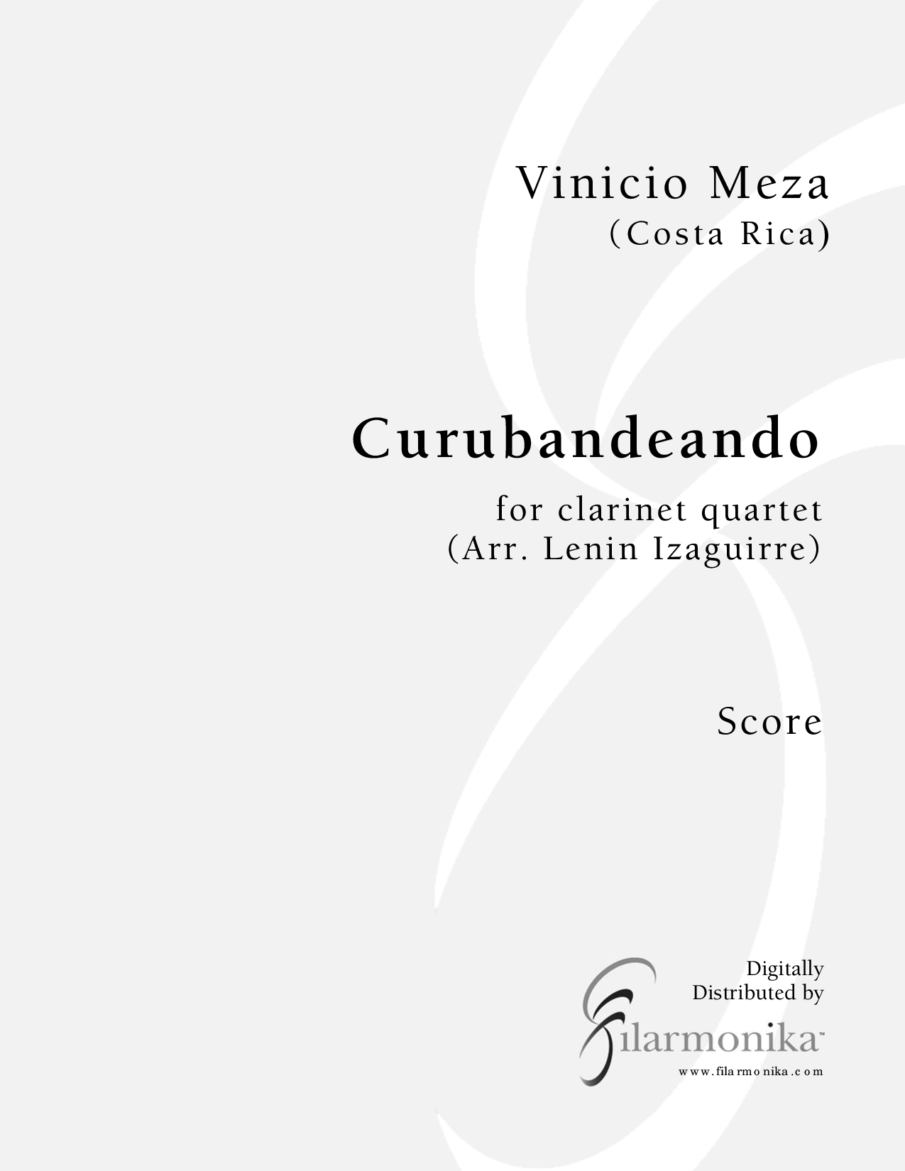 Curubandeando, for clarinet quartet