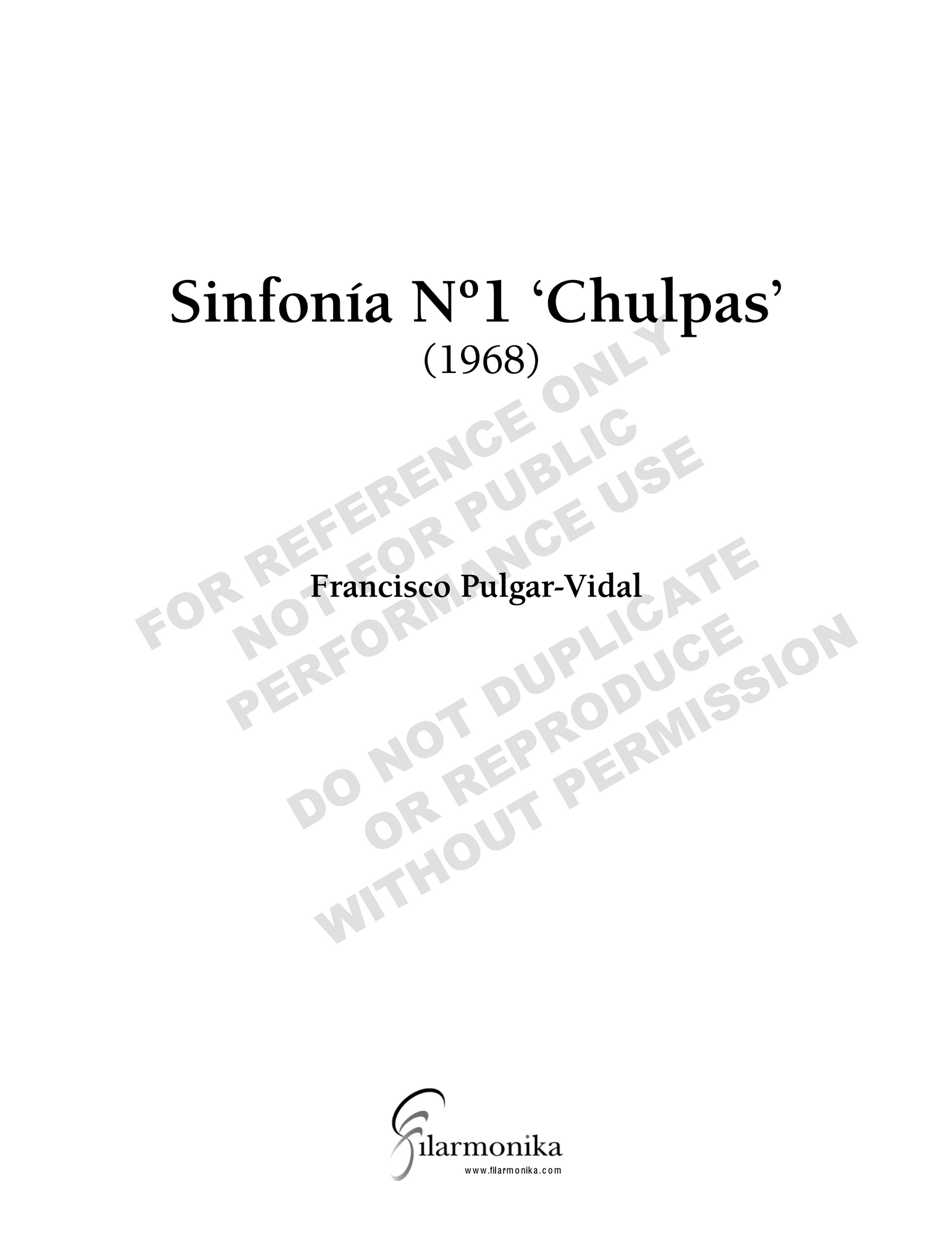 Symphony Nº 1 "Chulpas"